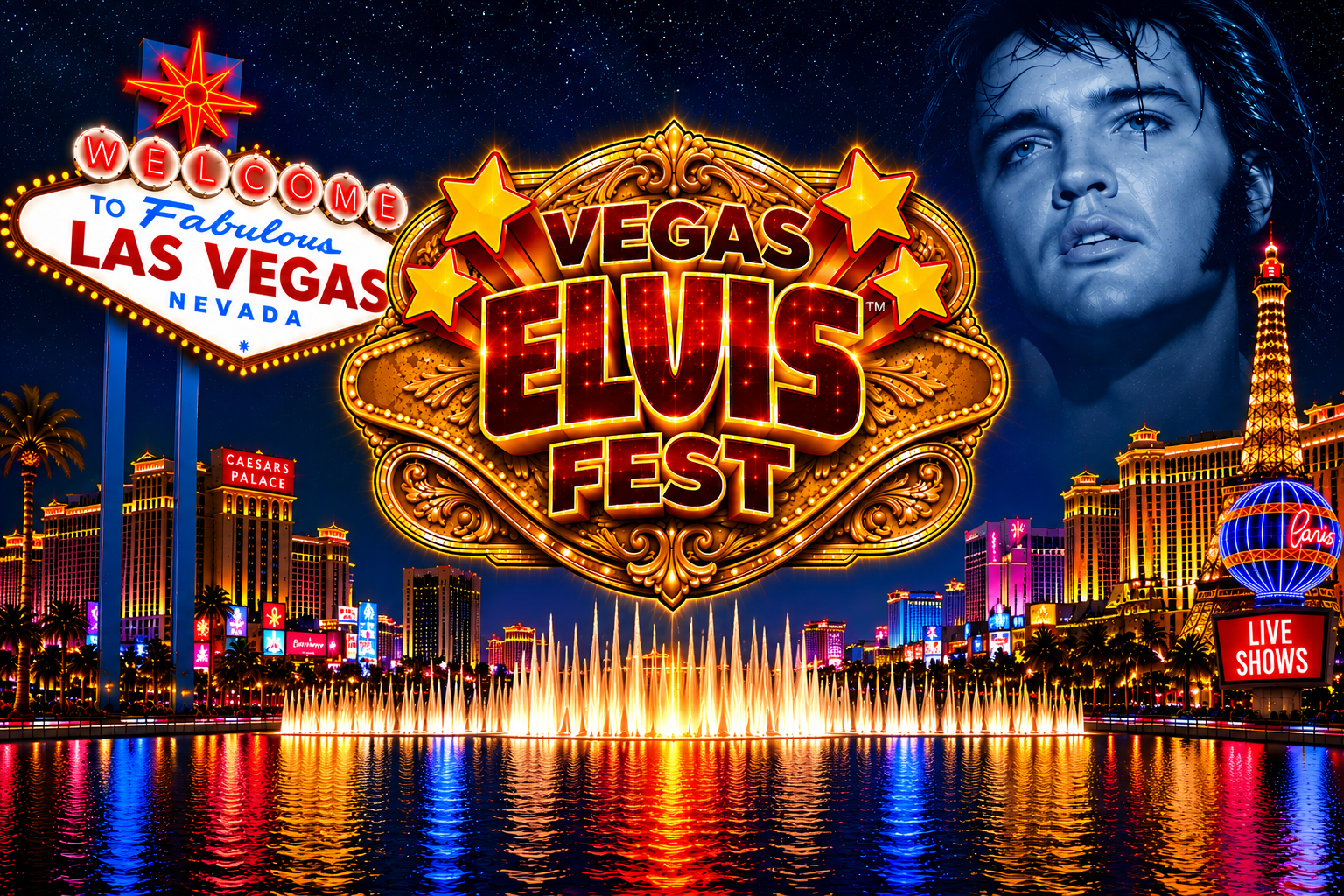 Vegas Elvis™ Fest 2027 – Las Vegas show tickets at The Siren Poolside
